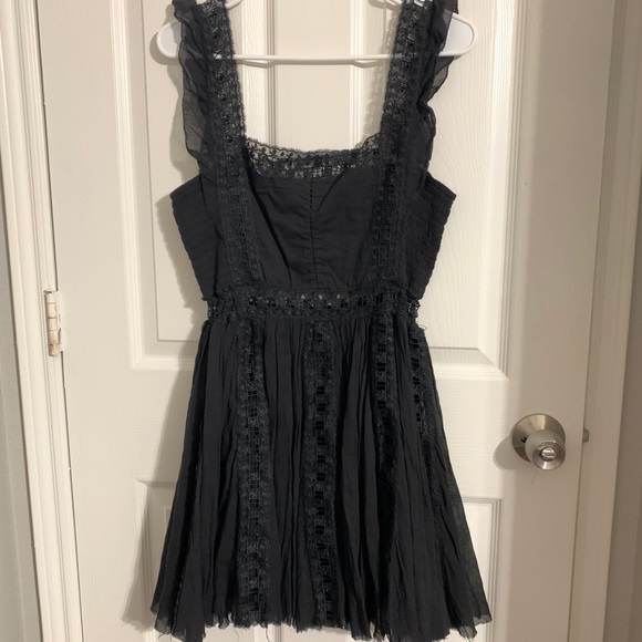 - NWT Free People Verona Dress Black - Picture 13 of 16